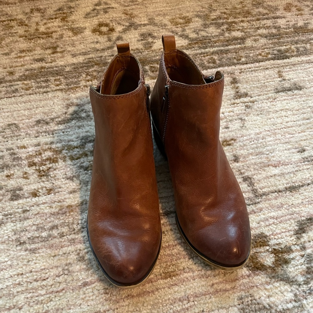 Lucky Brand ~ Brown Basel Leather Bootie size 9